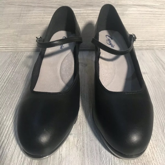 Capezio Shoes Capezio Black Leather 2 Heeled Tap Shoes Size 8m